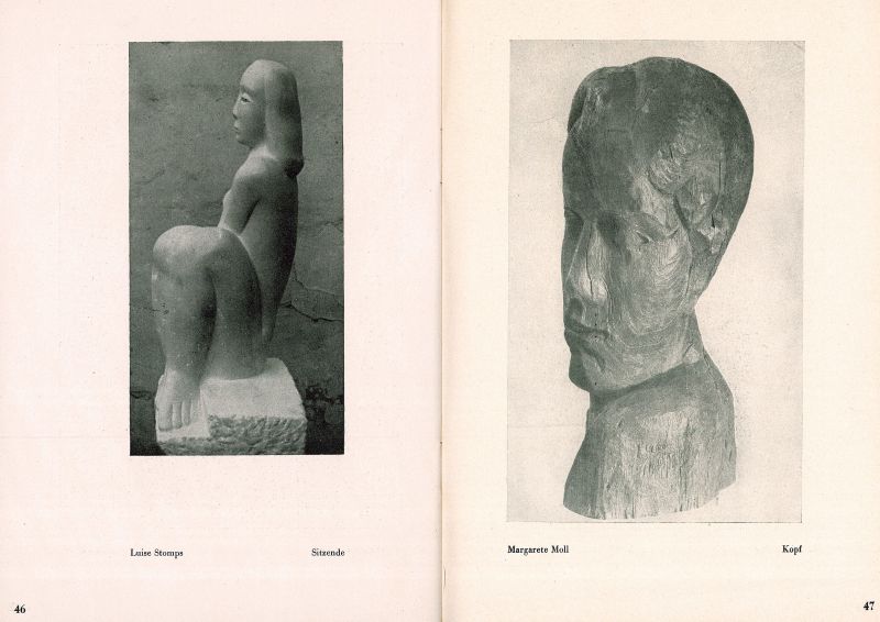 Louise Stomps, Sitzende, 1946, Marmor